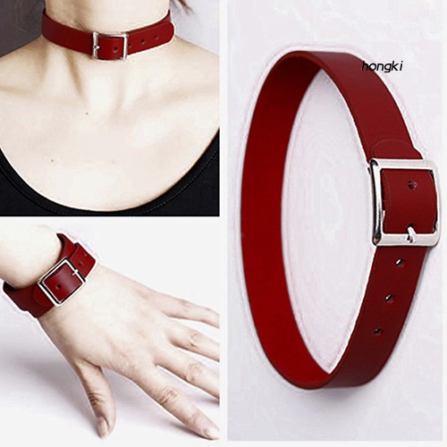 Vòng cổ choker giả da phong cách punk cá tính thời trang cho nữ