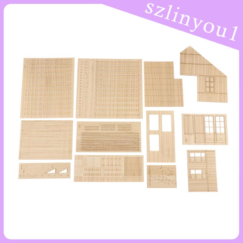 New Arrival Hobby DIY Crafts Building 3D Puzzle Kits Wooden Ruins 1/35 Miniature Layouts