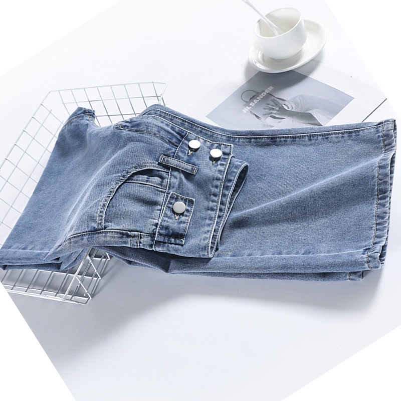 Quần Jeans Dài Ống Rộng Thời Trang Dành Cho Nữ