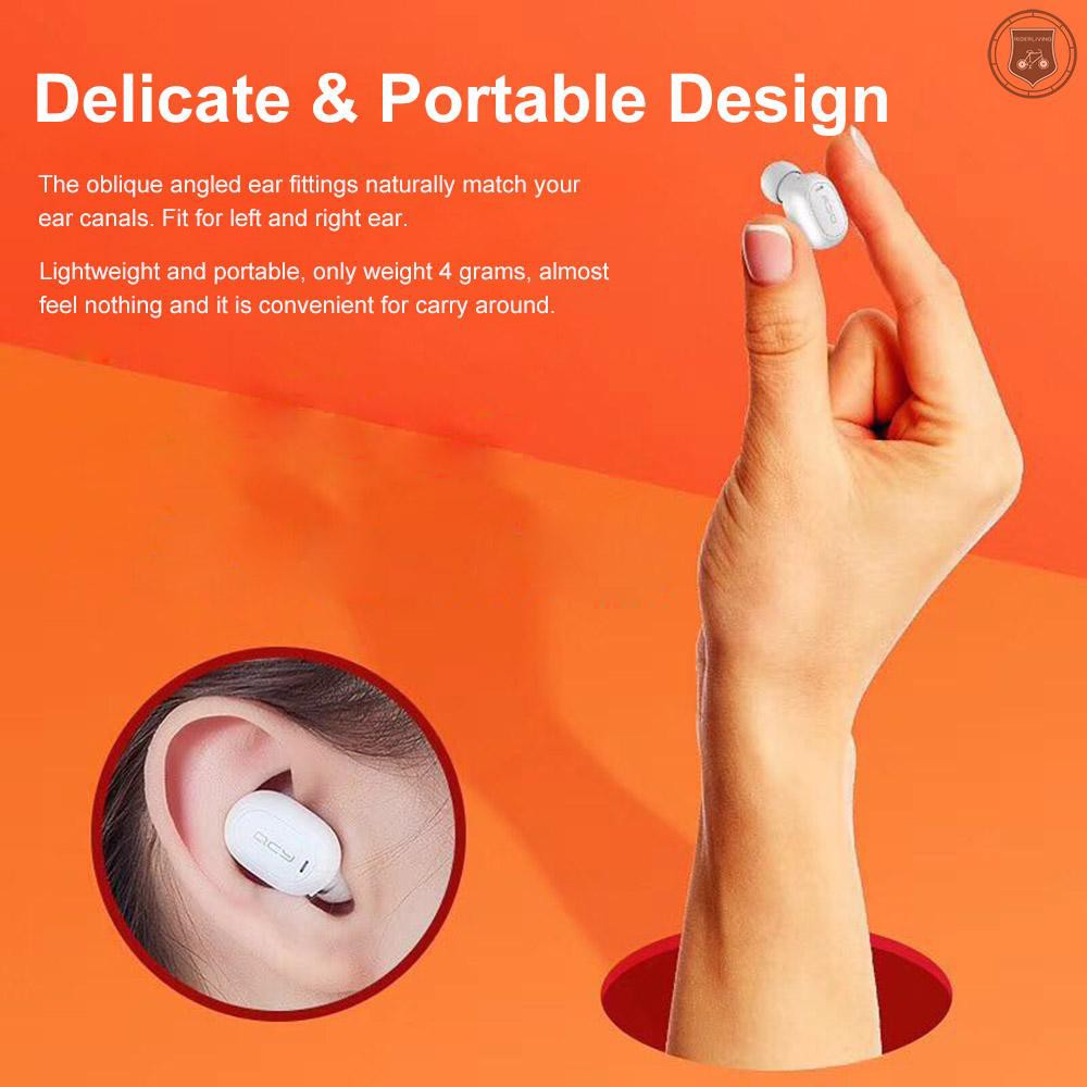 ☞[ready stock]QCY Mini2 Wireless Business Bluetooth Headphone with Mic Bluetooth 5.0 Headset Voice Assistant Activate Earbuds