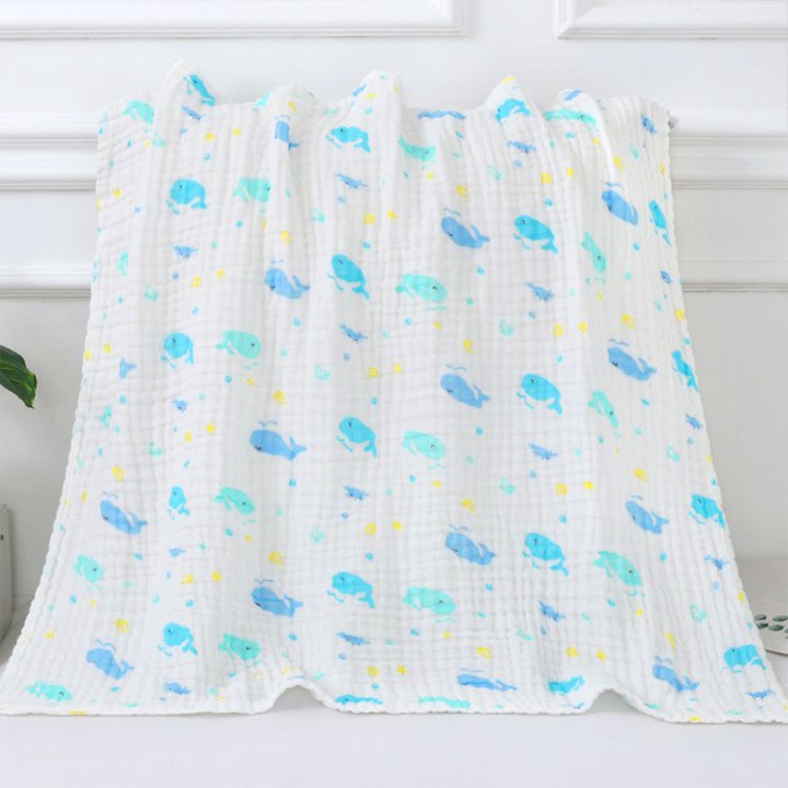 Khăn tắm xô cho bé, Khăn tắm xô 6 lớp hàng xuất Nhật loại đẹp đa năng cho bé siêu mềm mịn siêu thấm hút Baby-S – SKH004