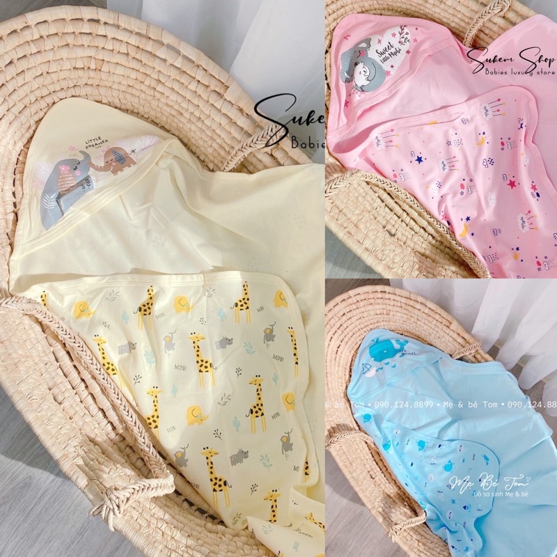 (Hà Nam)Chăn ủ (ủ kén) cotton có mũ 1 lớp/2 lớp MipBi