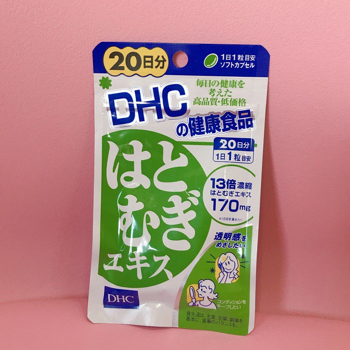 [SP Chính Hãng] Viên uống DHC Coix trắng da Adlay Extract Nhật Bản