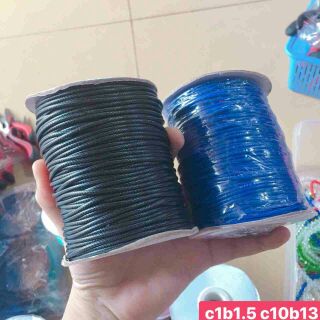 Dây da làm vòng tay 1m