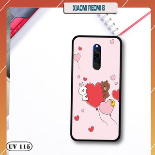 Ốp lưng điện thoại Xiaomi Redmi 8  - lưng nhám viền dẻo