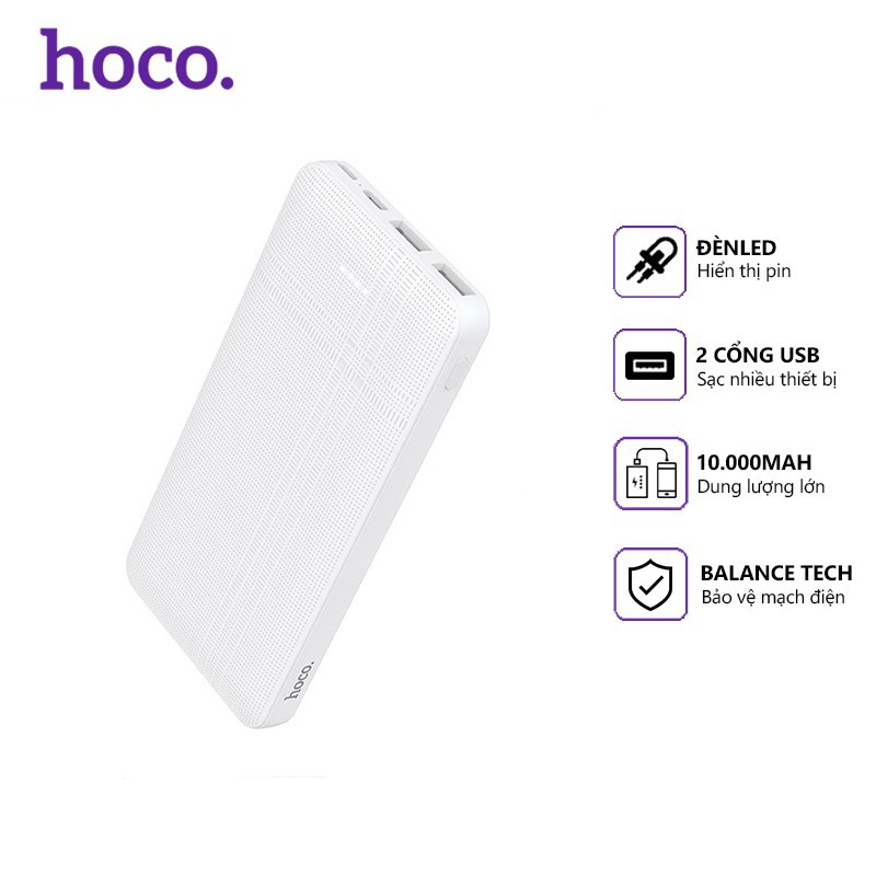 PIN SẠC DỰ PHÒNG 10.000 MAH – HOCO J48