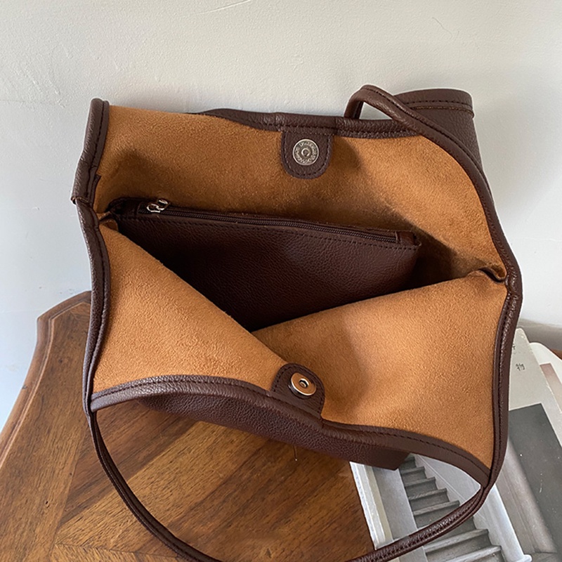 IELGY Túi Xách Da pu Siêu Nhẹ Kích Thước Lớn Phong Cách Hàn Quốc Cho Nữ