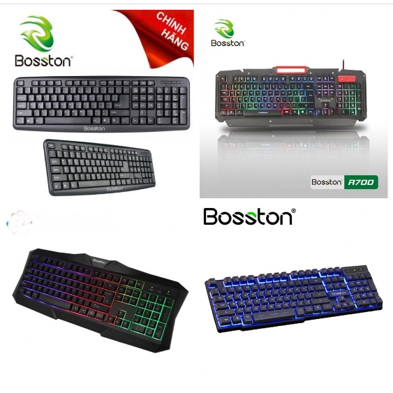 BÀN PHÍM LED GIẢ CƠ BOSSTON K830 - X19 - 803 - R700 - 808