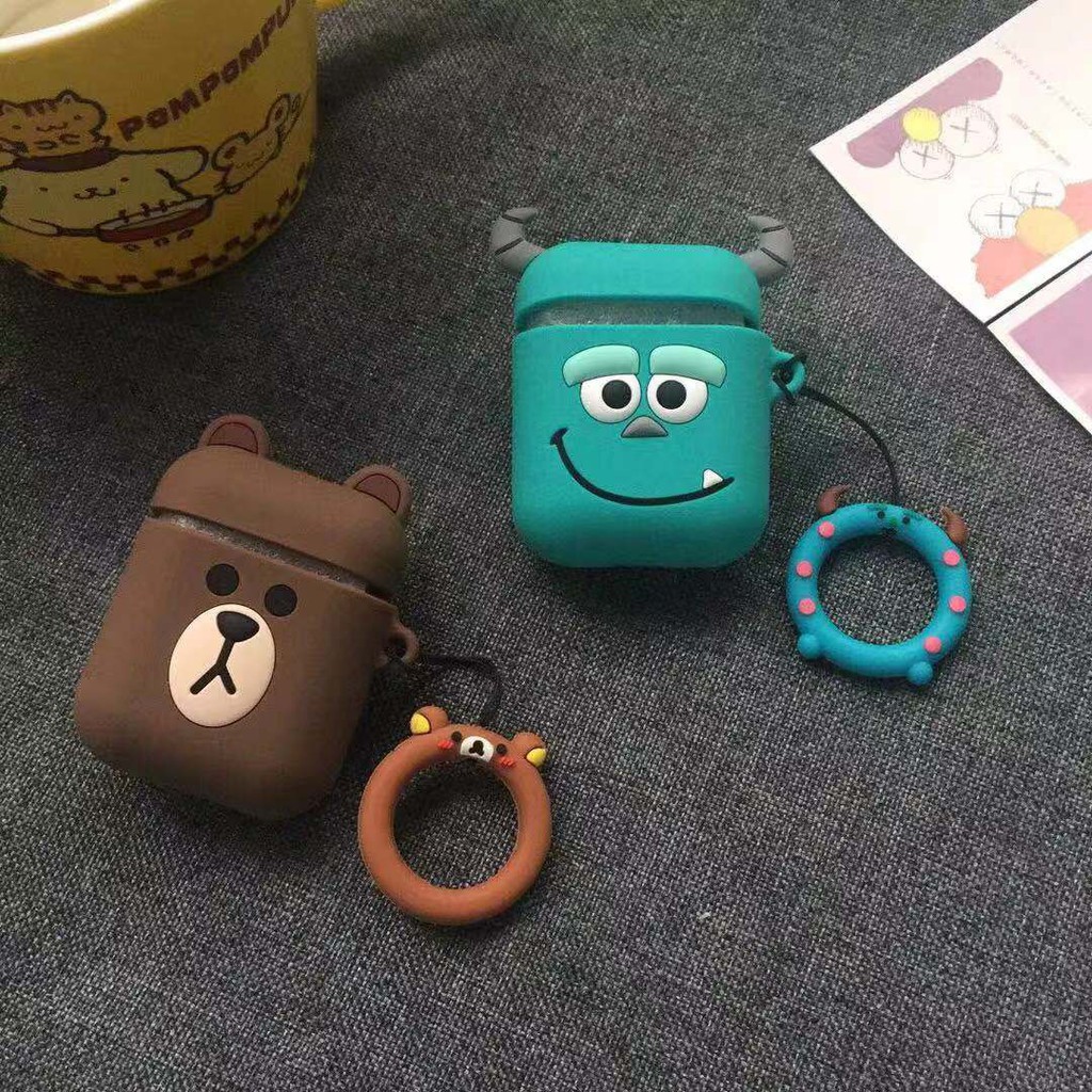 Vỏ bảo vệ hộp đựng tai nghe hình quái vật | BigBuy360 - bigbuy360.vn