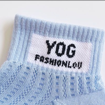Đai Nịt Tất Cotton Mỏng Phối Lưới Thoáng Khí Thấm Hút Mồ Hôi In Chữ Phong Cách Mới Cho Trẻ Em