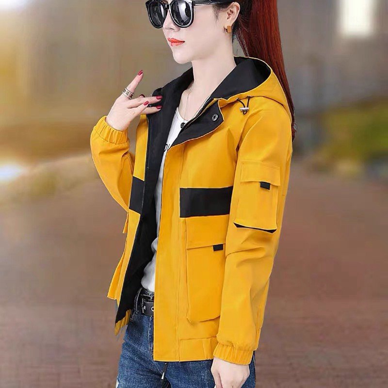 ÁO KHOÁC NHẸ NỮ CÓ MŨ DÂY KÉO , TÚI HỘP SIÊU XINH SANG CHẢNH , CHE NẮNG ĐI MƯA CỰC XỊN HHP