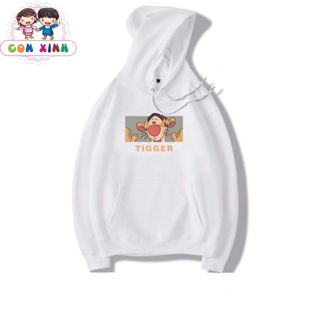 Áo hoodie unisex CONXINH form rộng nỉ trẻ em in hình TIGER,thời trang thu đông cho trẻ em từ 4 đến 10 tuổi