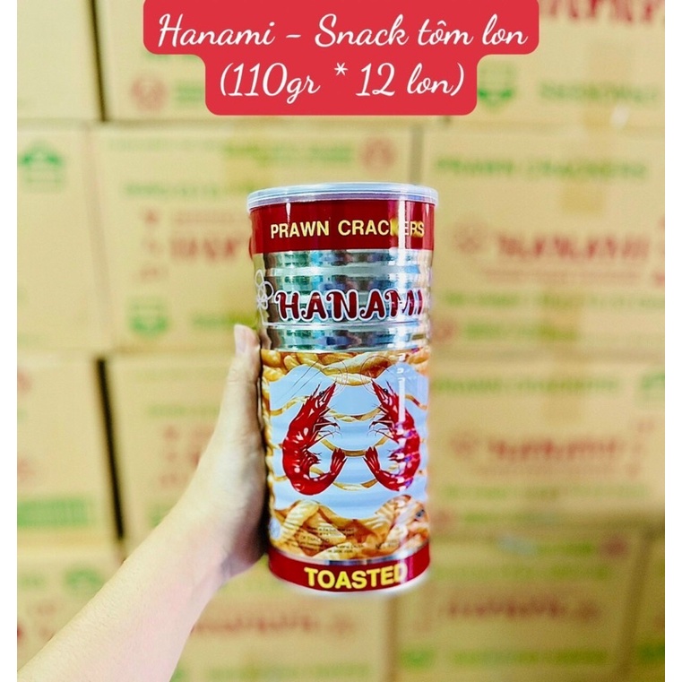 Snack tôm thái lon 110gr