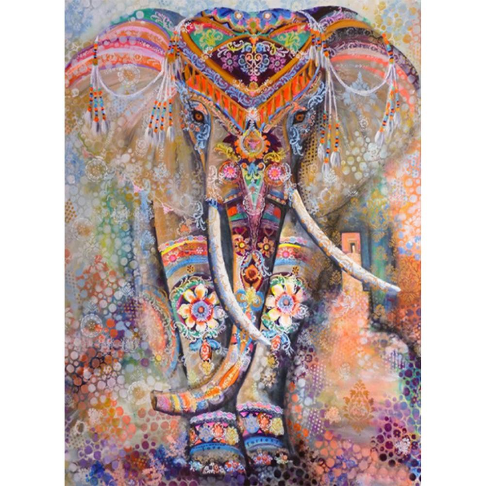 5D DIY Full Drill Diamond Painting Colorful Elephant Cross Stitch Mosaic Diydegss