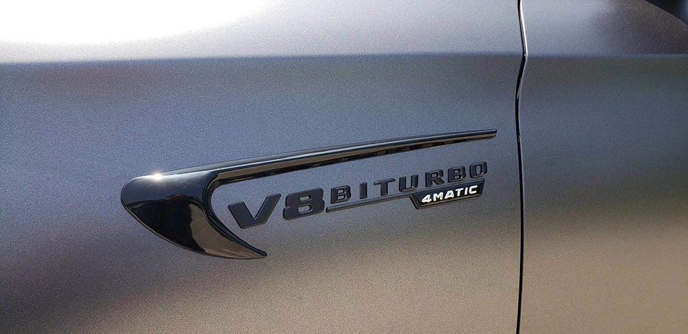 FENDER Bộ 2 Miếng Dán V8 BITURBO Cho Mercedes Benz AMG W212 W202 W203 W204 W205 W209 W210 W211 W213 CLA CLS