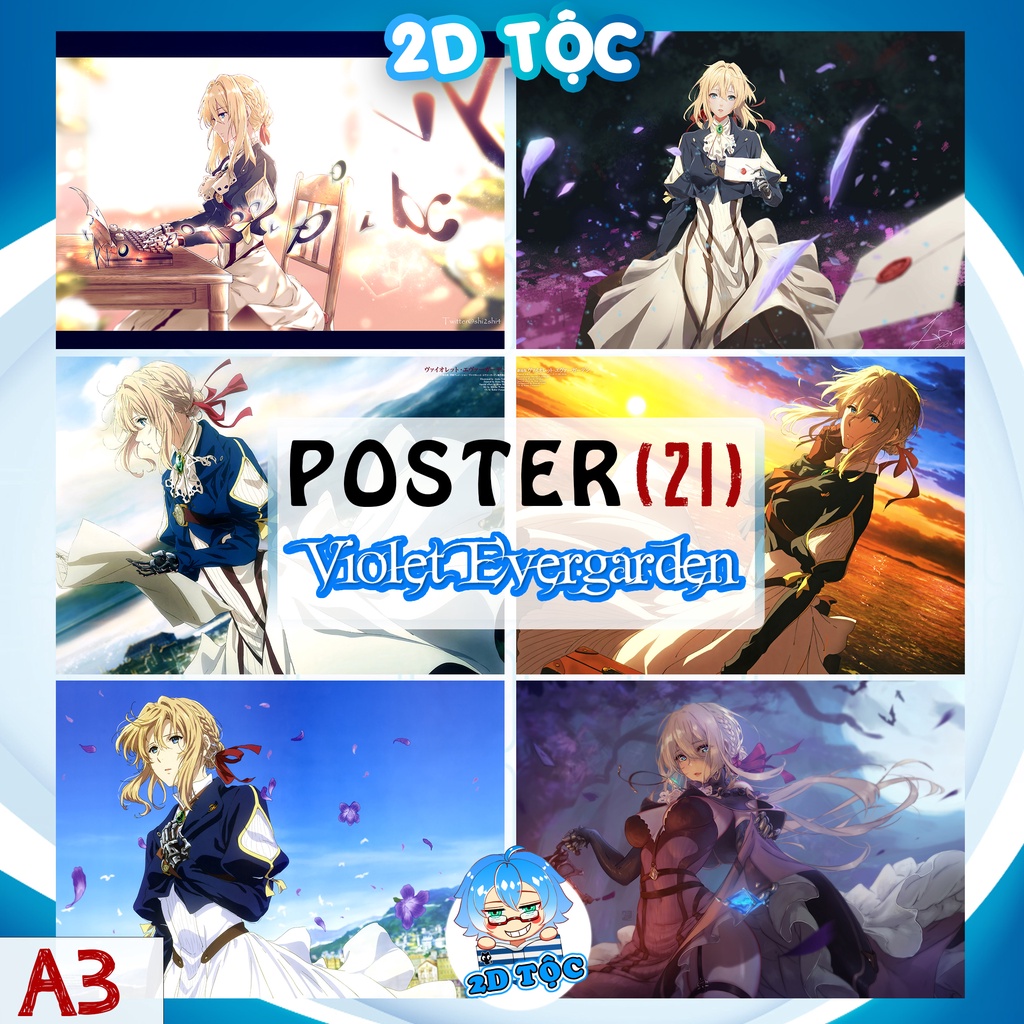 ẢNH POSTER A3 ANIME VIOLET EVERGARDEN (21) CHẤT LIỆU GIẤY CAO CẤP - 2D TỘC SHOP