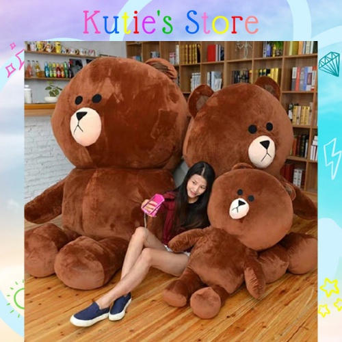 GẤU BROWN NÂU NHỒI BÔNG KHỔNG LỒ HÀNG FULL BÔNG ĐẦY ĐẶN MỀM MỊN