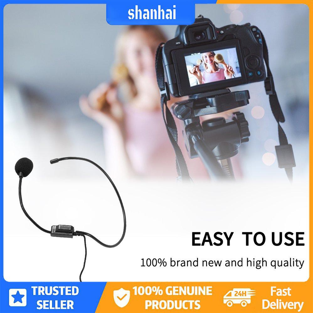 Tai nghe có dây giọng hát đầu tiên Micrô microfono cho loa khuếch đại giọng nói | BigBuy360 - bigbuy360.vn