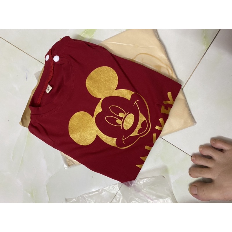 Bộ Body Liền Thân Mickey Kèm Mũ Cho Bé Trai Bé Gái
