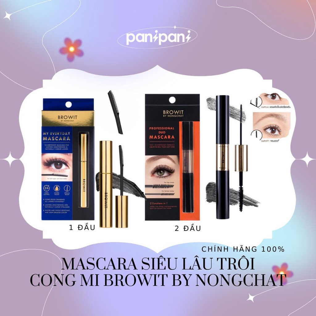 MASCARA SIÊU LÂU TRÔI, LÀM CONG MI BROWIT BY NONGCHAT THÁI LAN