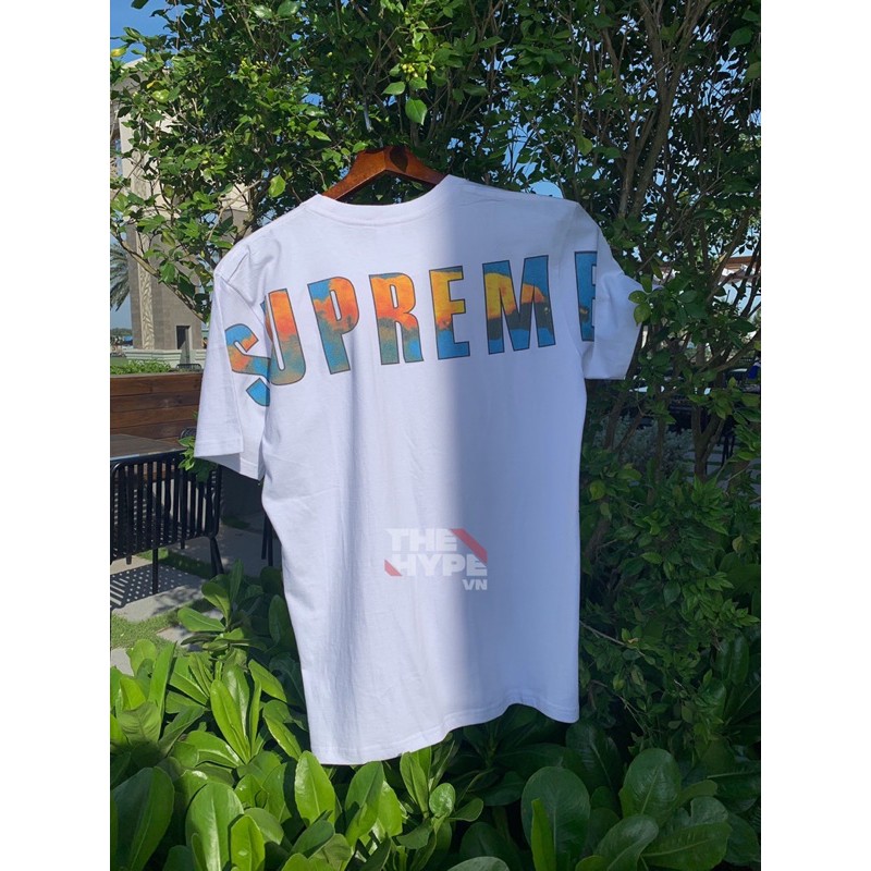 SUPREME TEE - Áo Supreme Crash (White) [Mirror Quality]