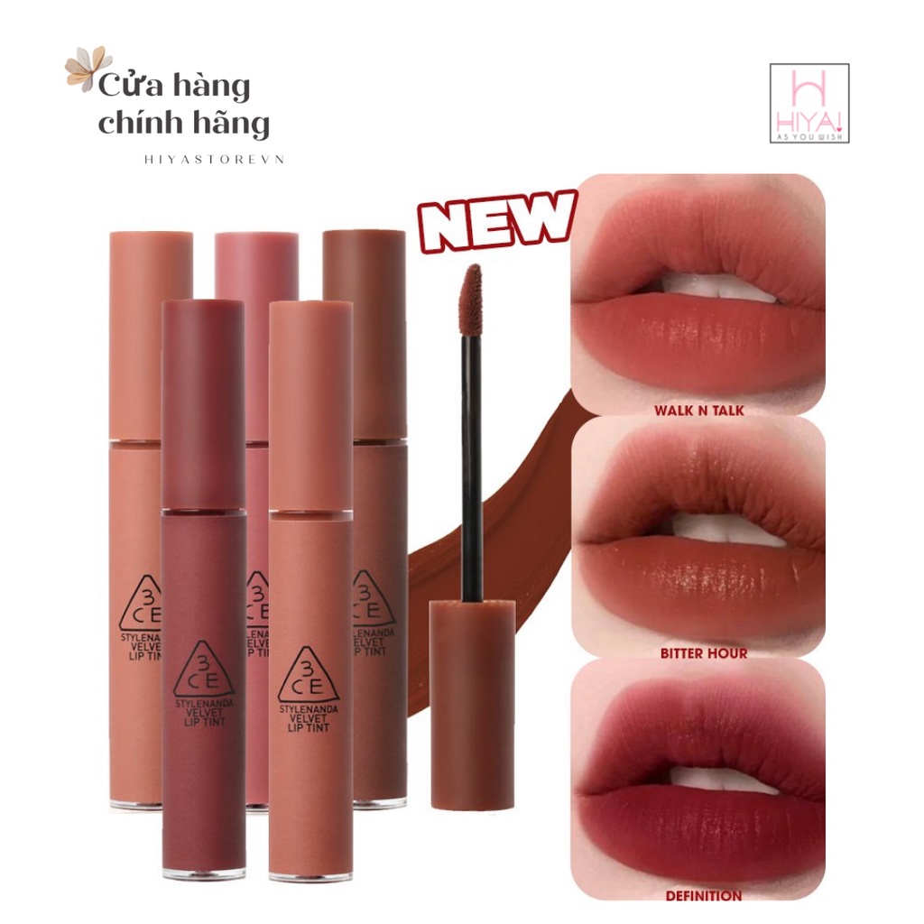 [CHUẨN AUTH] SON KEM LÌ 3CE VELVET LIP TINT