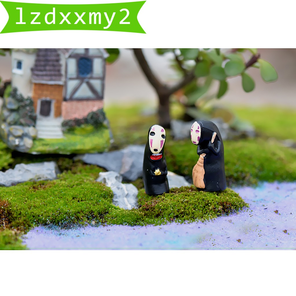 Set 4 Tượng Người Vô Diện Mini Bằng Nhựa Resin Trang Trí Tiểu Cảnh Sân Vườn DIY