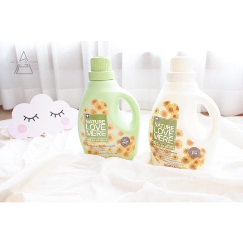 Nước giặt nước xả quần áo Hàn Quốc Nature Love Mere hương hoa cúc tươi mát