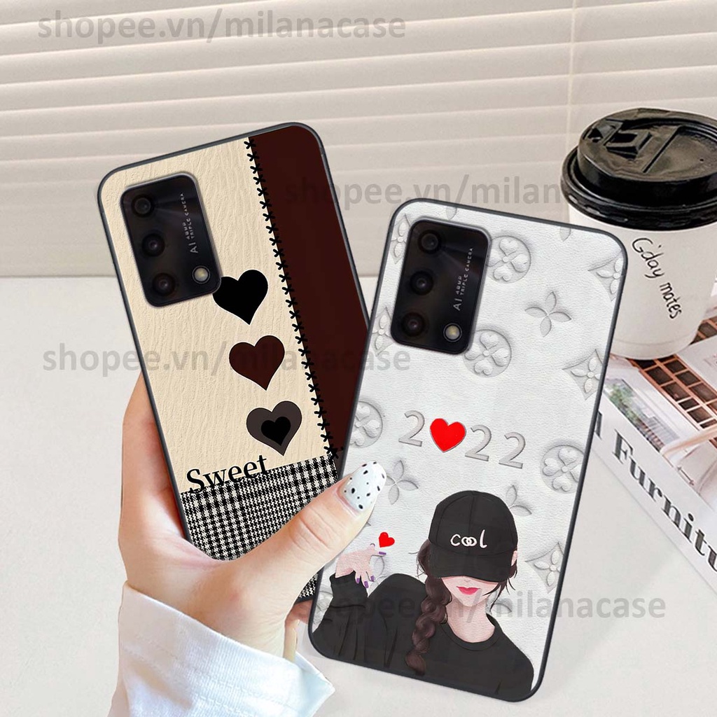 Ốp Oppo A74 / A94 / A95 hình trái tim be love tình yêu siêu đẹp, cá tính, thời trang