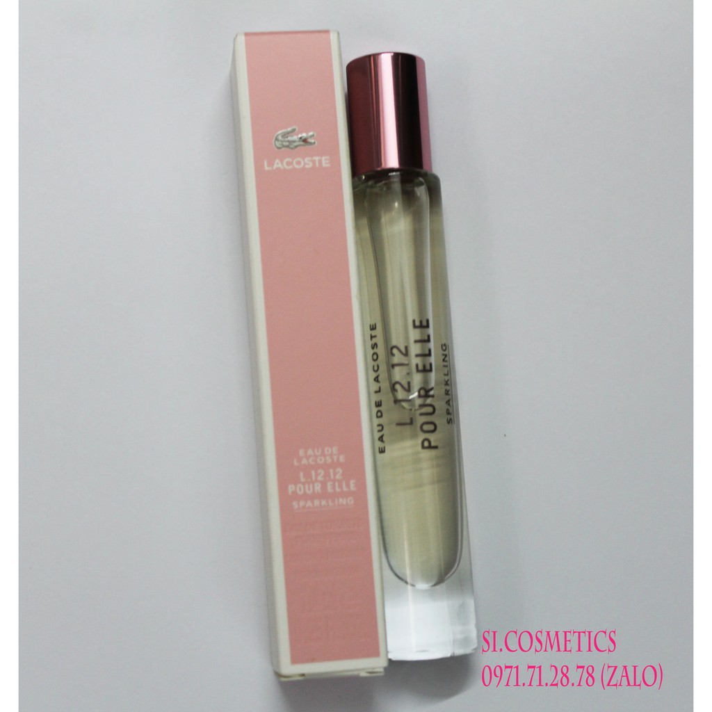 [ Dạng lăn ] Nước hoa Lacoste L.12.12 Pour Elle Sparkling 7.4ml | Thế Giới Skin Care