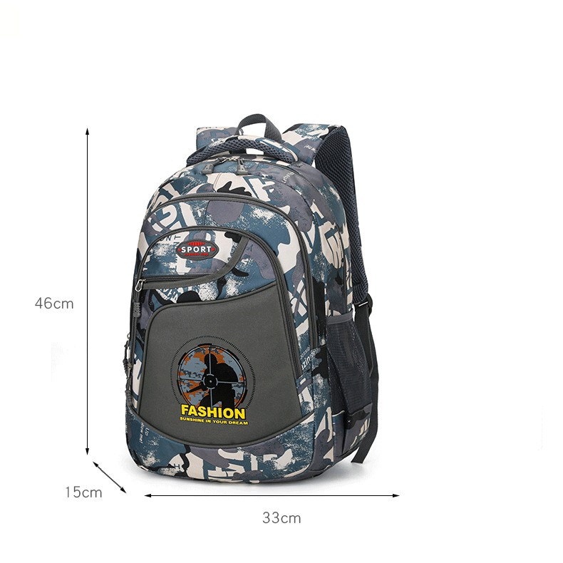 [CẤP 2, 3] Balo học sinh cho bé trai trung học đi học siêu đẹp hình Fashion Pugb, cặp sách cho bé chống thấm