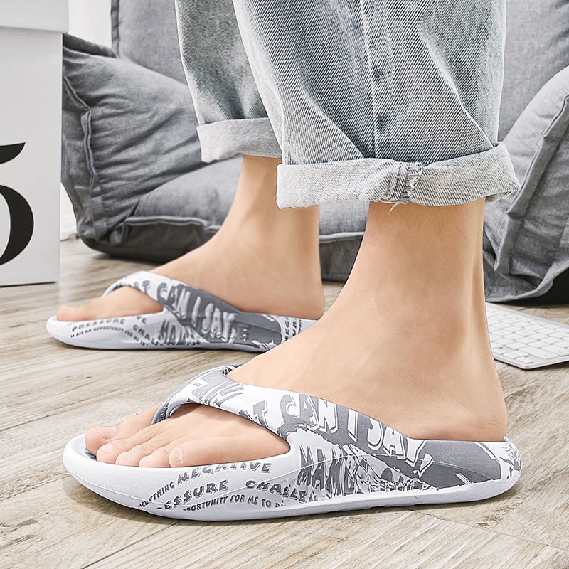 Dép Xỏ Ngón Chống Trơn Trượt Mùa Hè Nam đế Dày Thoải Mái Mềm Mại Dép đi Trong Nhà / Dép Xỏ Ngón đi Biển Mang Bên Ngoài Dép đi Trong Nhà