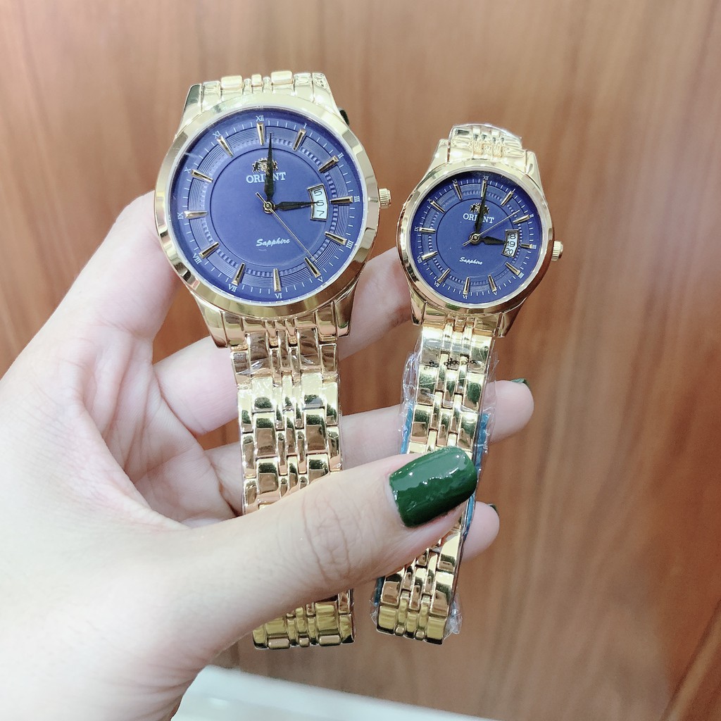 Đồng Hồ Thời Trang Nam Nữ Orient OR0010, Nhiều Màu , Kính Sapphire, Size 40mm/30mm ( giá 1 cặp)