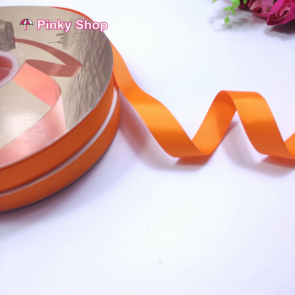 Ruy băng gân gói quà 0.5cm 1cm 1,5cm cuộn lớn dài 91m nhiều màu làm nơ làm phụ kiện handmade Pinky Shop