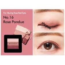 Phấn Mắt 3 màu Missha Triple Shadow No.16 Rose Fondue 1.5g