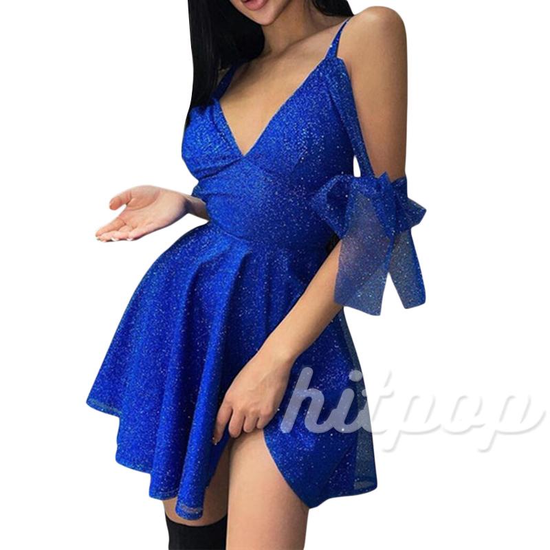 Đầm Nữ Hai Dây Cổ Chữ V Màu Trơn Phong Cách Thời Trang Chất Lượng Cao Size S/M/L