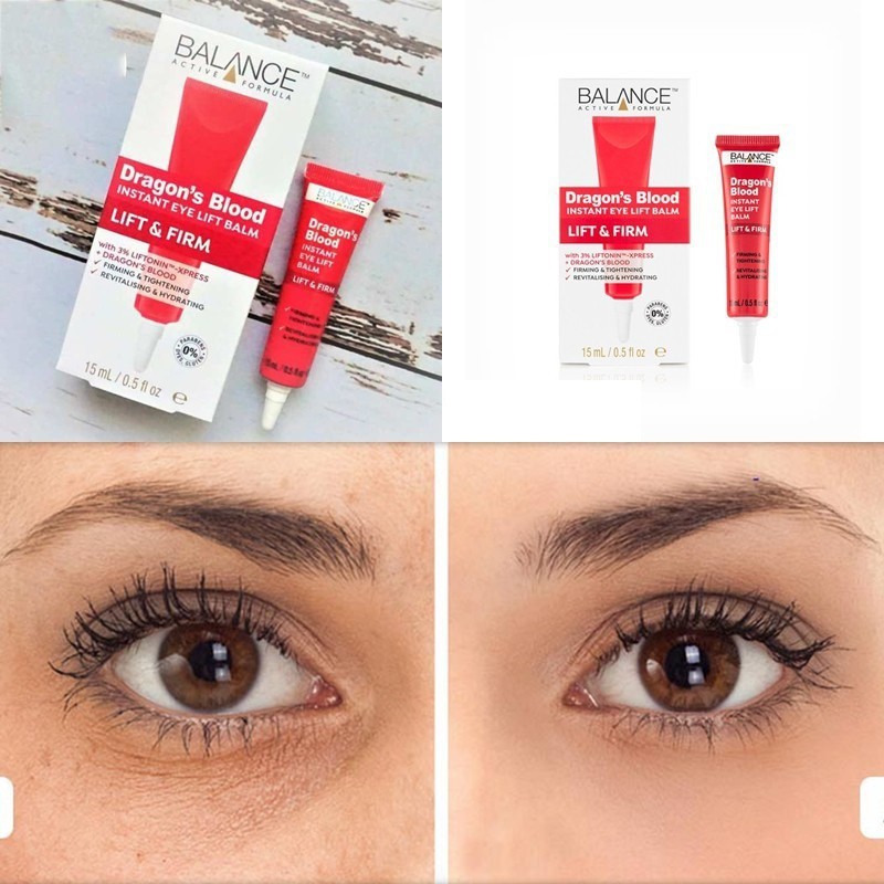 Kem mắt giúp nâng cơ và chống chảy xệ vùng da dưới mắt Balance Dragon's Blood Instant Eye Lift Balm 15ml