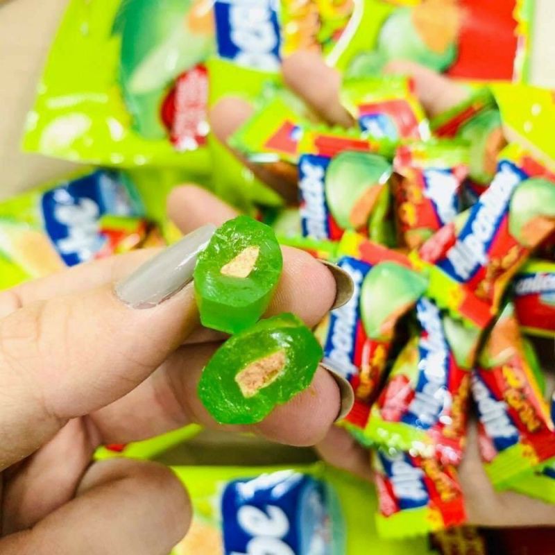 Kẹo Alpenliebe Hương Xoài Nhân Muối Ớt Chua Chua Cay Cay Bịch 25 viên