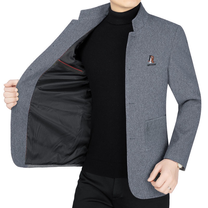 Áo Khoác Len Cổ Đứng Cao Cấp Thời Trang Dành Cho Nam