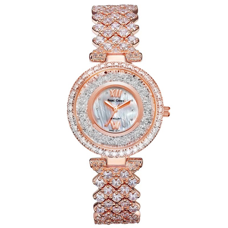 Đồng Hồ Nữ Chính Hãng Royal Crown 2606 Jewerry Rose Gold