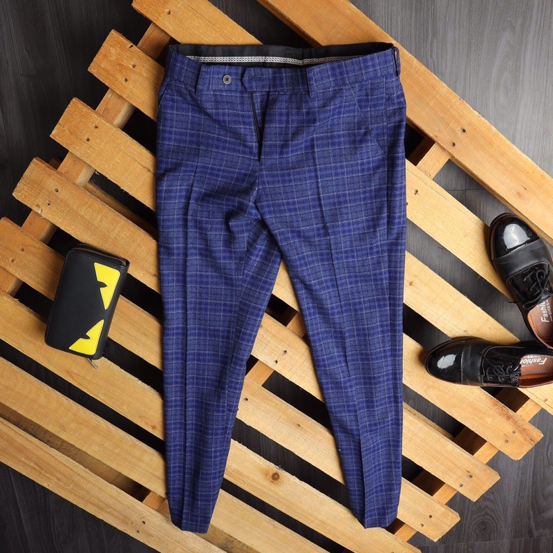 Quần Tây Âu Nam Kẻ Caro Công Sở Phong Cách Hàn Lên Dáng đẹp (Hình chụp Thật) | BigBuy360 - bigbuy360.vn