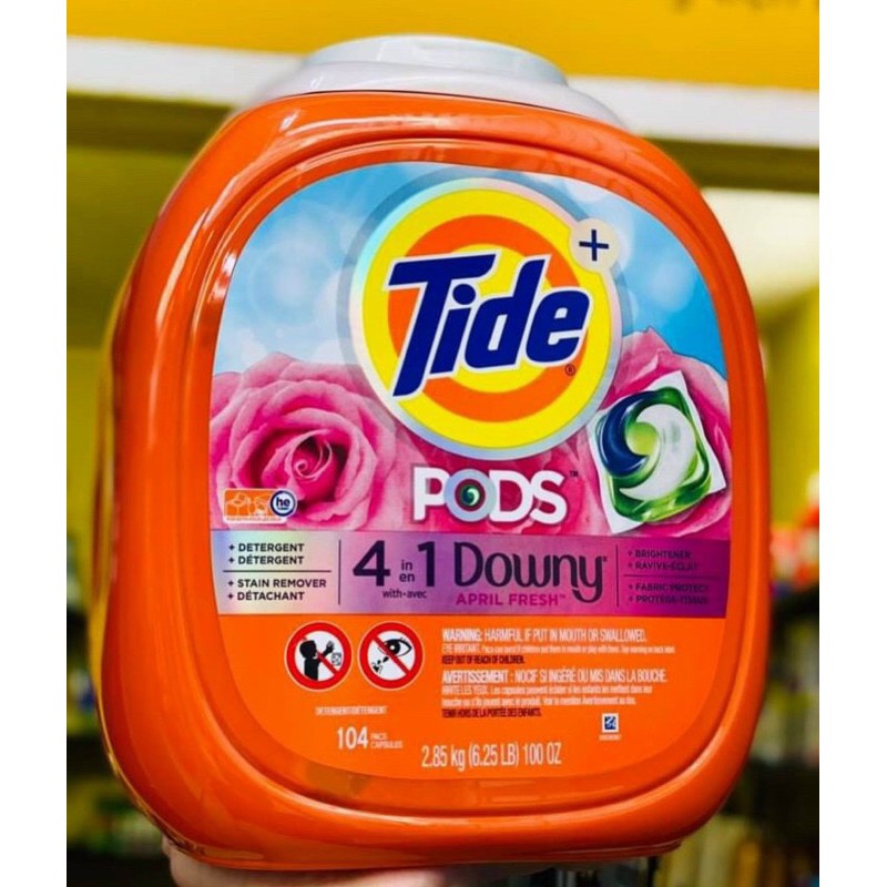 VIÊN GIẶT TIDE 4in1 DOWNY 104 VIÊN