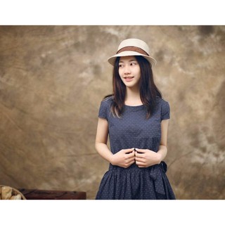 ĐẦM DENIM CHẤM BI - HF1735