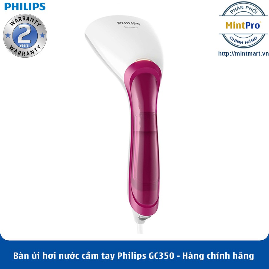 Bàn ủi hơi nước cầm tay Philips GC350 – Hàng Chính Hãng – Bảo Hành 2 Năm Toàn Quốc