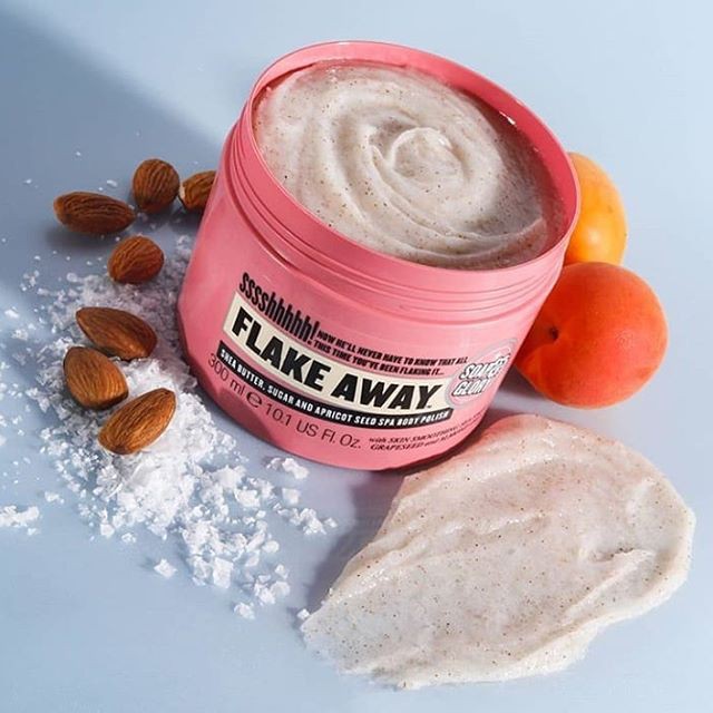 SOAP &amp; GLORY - Tẩy tế bào chết body trắng mịn da Flake Away 300ml