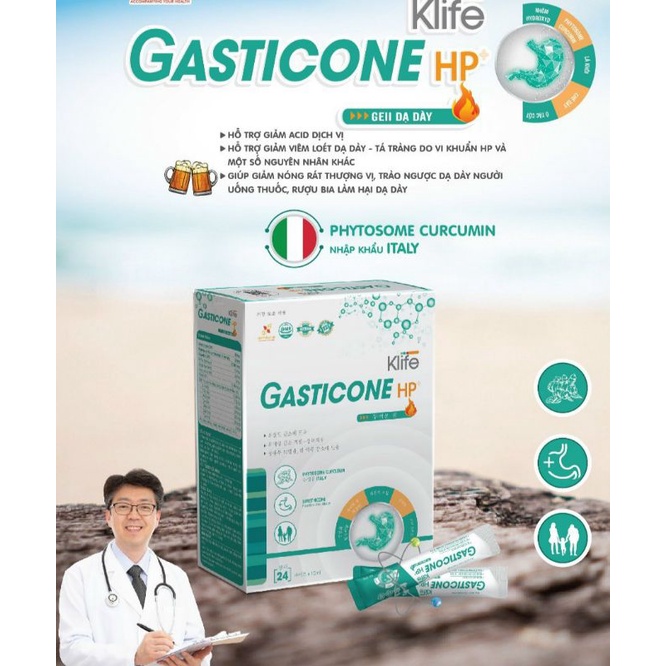 Gel Dạ Dày - KLIFE GASTICONE HP + Hộp 24 gói