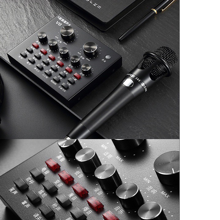 Sound Card Thu Âm Live Stream V8