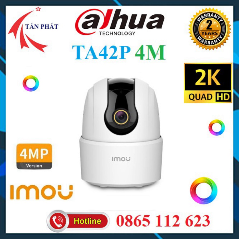 Camera IP 2M 4M WIFI (XOAY 360) IMOU Ranger 2C TA42P - B  A22EP  Trong Nhà Độ nét cao 1080P FullHD C22EP F22p