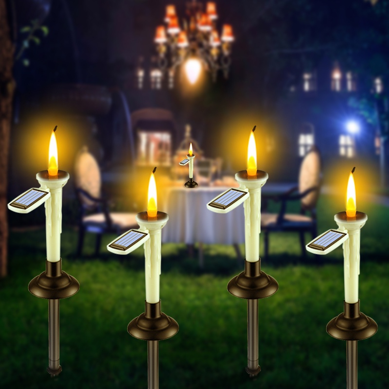Đèn LED Trang Trí Sân Vườn Sử Dụng Năng Lượng Mặt Trời Hai Chức Năng