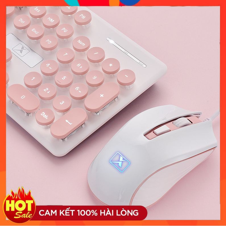 Bàn phím chuột ❤️FREESHIP❤️ Phím chuột có dây cao cấp - Combo bàn phím chuột có đen led siêu đẹp N518